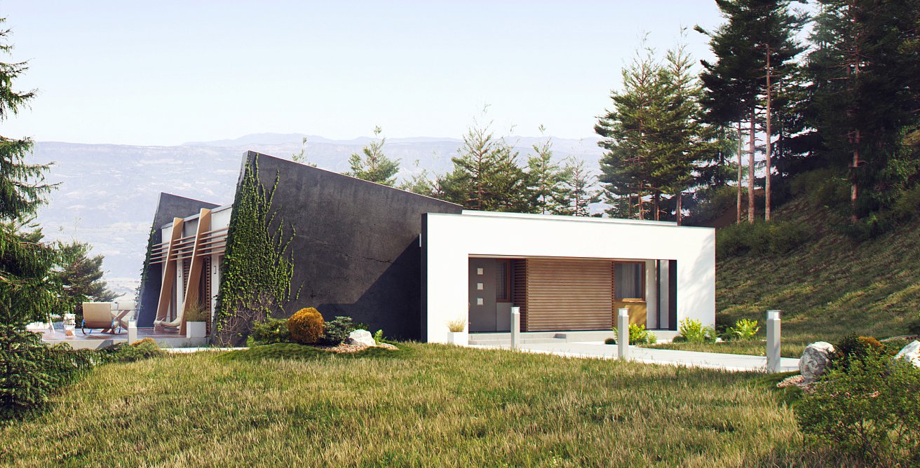 Функциональный одноэтажный дом исключительного современного дизайна